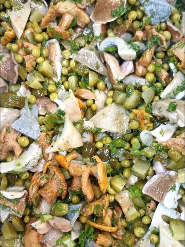 Монастырский салат с грибами: вкус, который запоминается