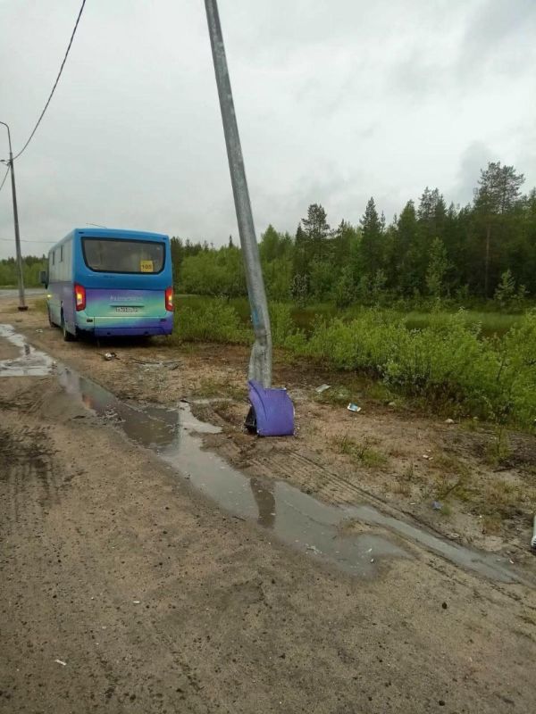 В Оленегорске один человек пострадал в результате ДТП с рейсовым автобусом