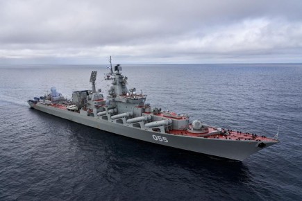 На ракетном крейсере &quot;Маршал Устинов&quot; провели подготовку экипажа в акватории Баренцева моря