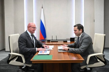 Дмитрий Чернышенко провел рабочую встречу с губернатором Мурманской области Андреем Чибисом