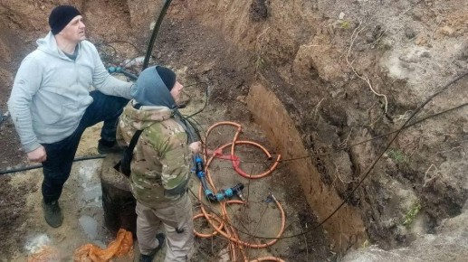 Мурманские специалисты устранили аварию на водозаборе в Борисовке Запорожской области