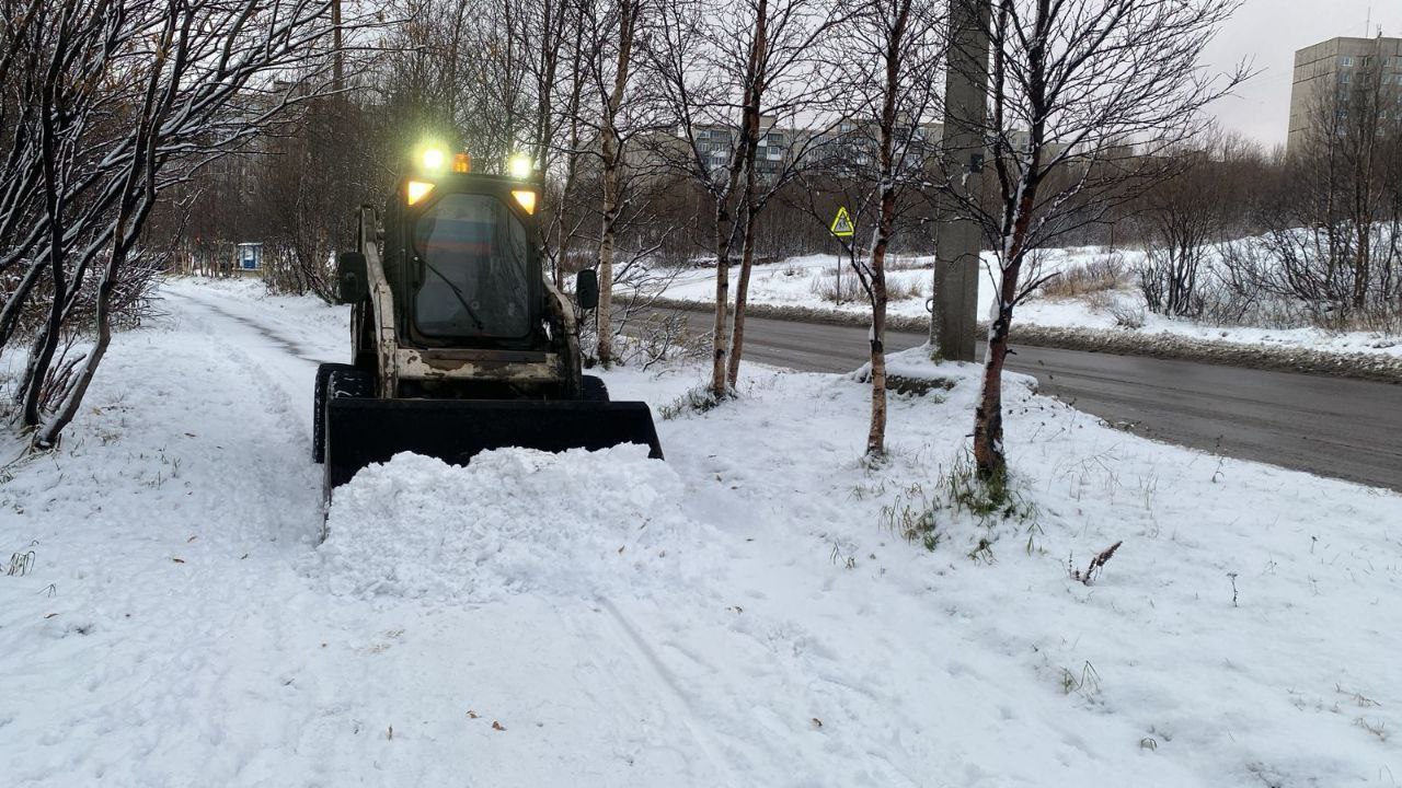 Неделя в Мурманской области началась снежно Неделя в Мурманской области началась снежно