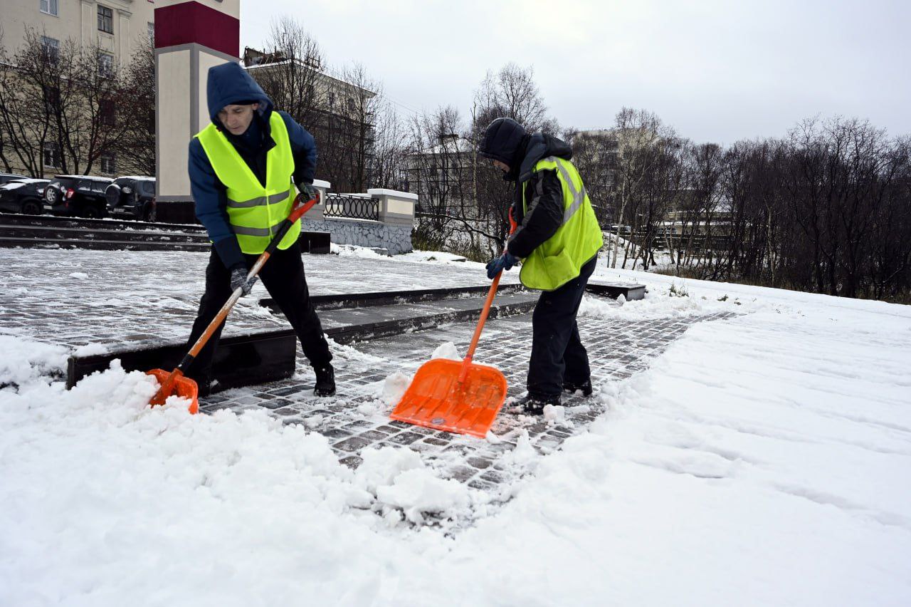 Неделя в Мурманской области началась снежно Неделя в Мурманской области началась снежно
