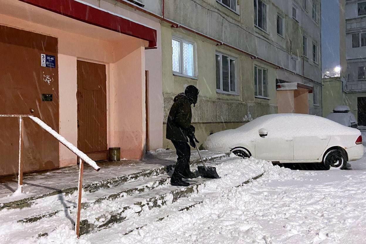 Неделя в Мурманской области началась снежно Неделя в Мурманской области началась снежно