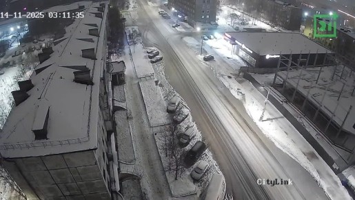 Вспышки ночной молнии в Мурманске попали на видео