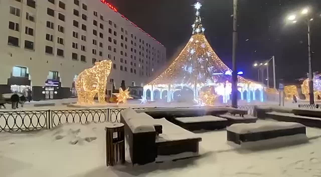 Огни на главной елке Мурманска зажгут 16 ноября