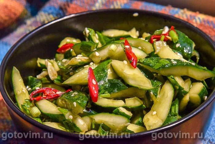 Тайны китайского салата из битых огурцов