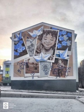 В Мурманске появился мурал в память о маленьком герое…