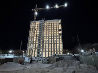 Застройщики завершили возведение монолитных конструкций двух домов на улице Шевченко в Мурманске и получили разрешение на строительство второй очереди в Коле