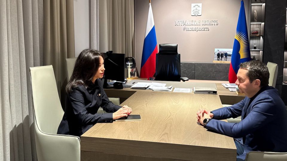 Андрей Чибис и Елена Дягилева обсудили финансовую поддержку Мурманской области и развитие бизнеса