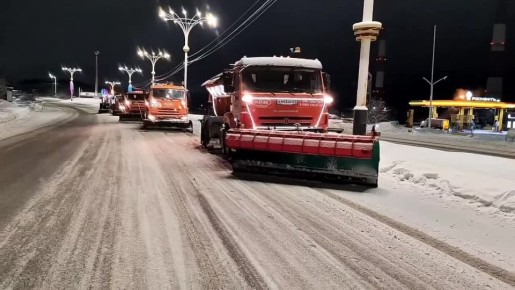 Из Мурманска вывезли почти 3 тысячи кубометров снега