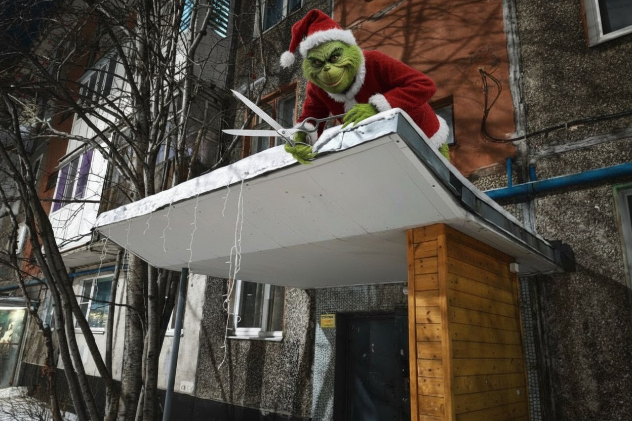 В Мурманске орудует вор новогоднего настроения