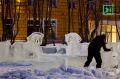 В Мурманске на Воровского строят ледяной лабиринт