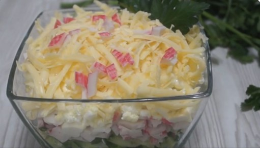 Изысканный салат «Нежность» без лишних ингредиентов