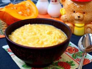 Тыквенная рисовая каша как уютное утро в тарелке
