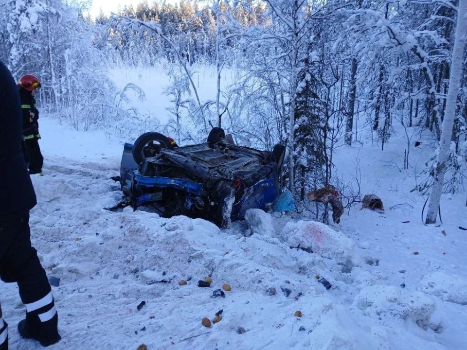 Cмертельное ДТП произошло на трассе под Кандалакшей