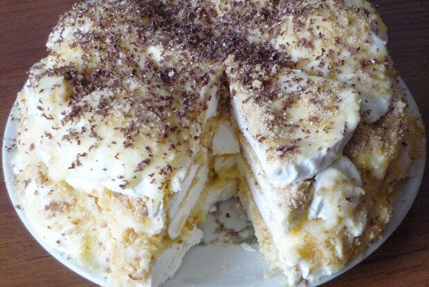 Погружение в сладость: Нежный зефирный торт