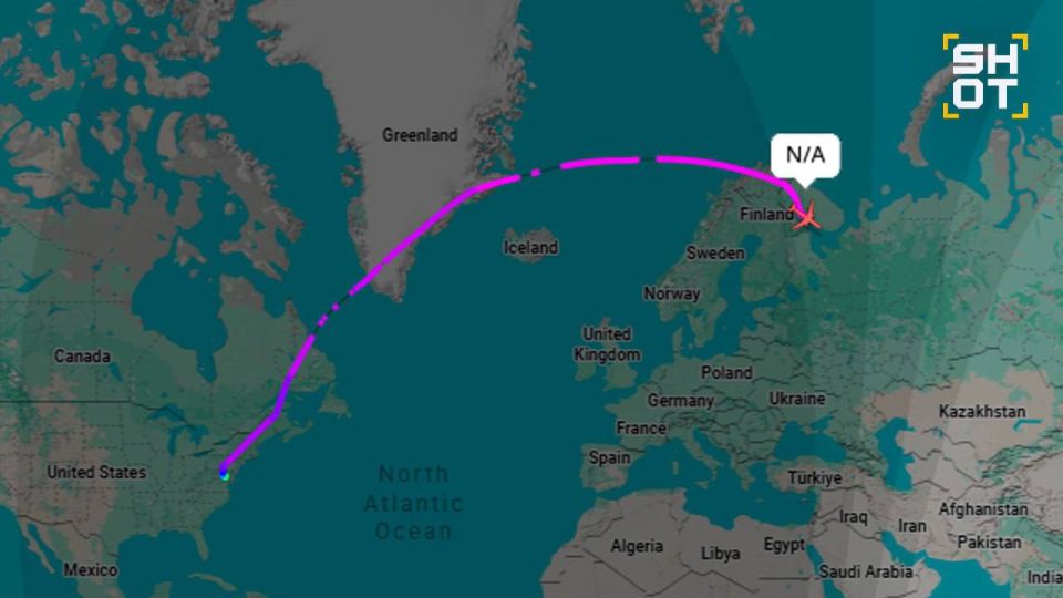 ️Неопознанный самолёт из США вошёл в воздушное пространство России