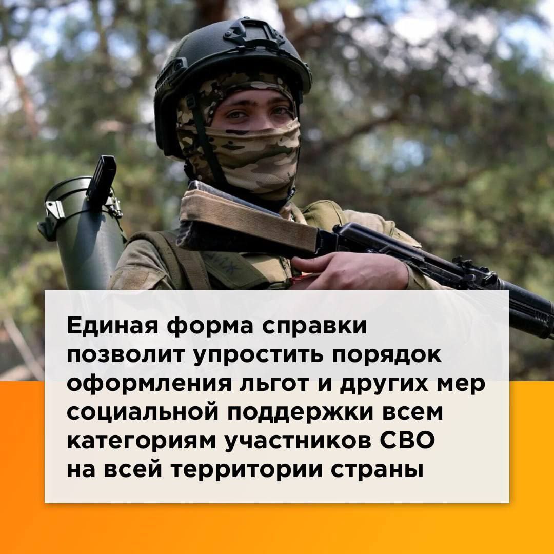 Справку о подтверждении статуса участника СВО можно получить в электронном виде Справку о подтверждении статуса участника СВО можно получить в электронном виде