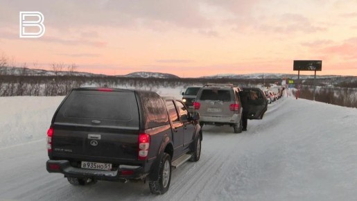 Еще три автоколонны отправятся из Териберки и обратно вечером