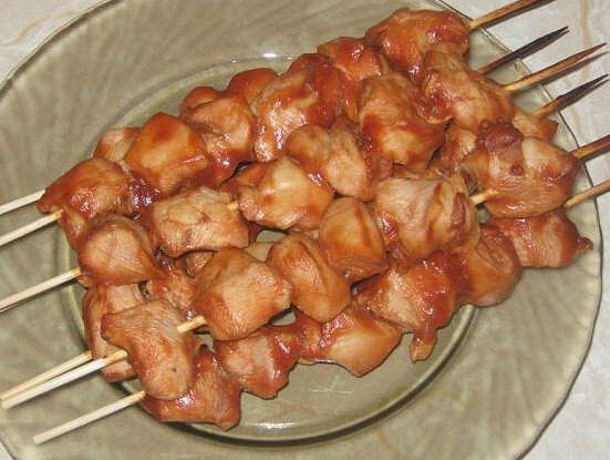 Необычный куриный шашлык: просто и вкусно