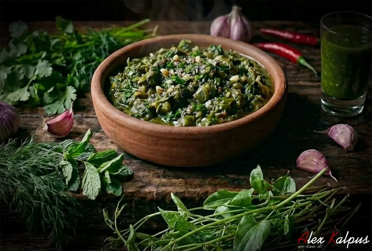 Экала с ткемали: весеннее блюдо грузинской кухни
