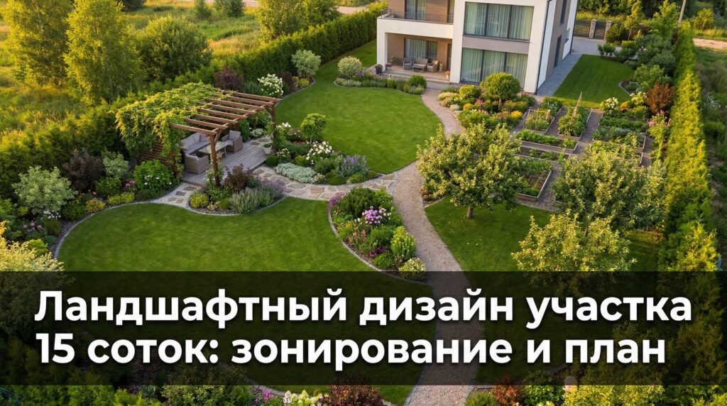 Как эффективно спланировать ландшафт 15 соток: секреты зонирования и расстановки