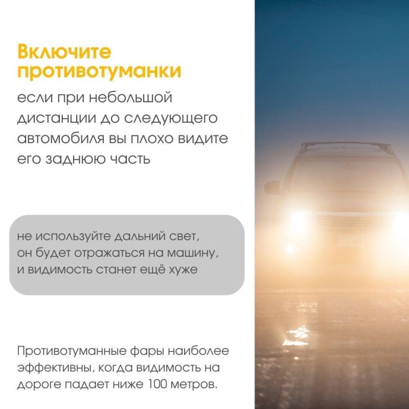 Вести машину в тумане опасно Вести машину в тумане опасно