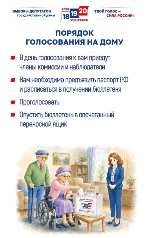 Сегодня начался прием заявок о голосовании на дому Сегодня начался прием заявок о голосовании на дому
