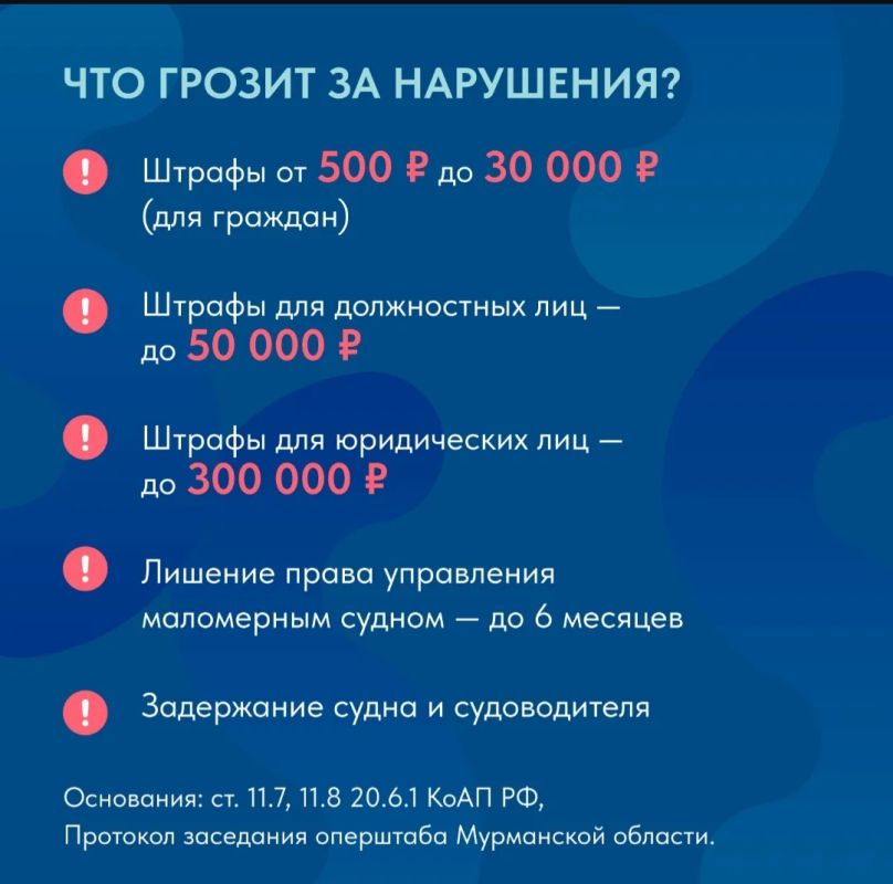 По решению Оперштаба с 5 октября в Мурманской области вступает в силу новый порядок выхода маломерных судов в Кольский залив По решению Оперштаба с 5 октября в Мурманской области вступает в силу новый порядок выхода маломерных судов в Кольский залив