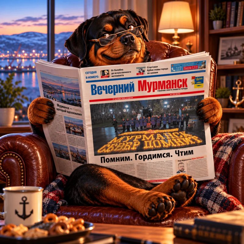 У Буча сегодня важные дела - нужно быть в курсе всех новостей Мурманска!